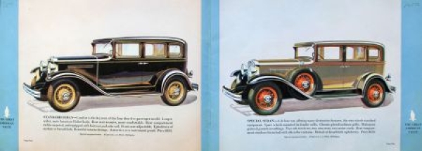 Chevrolet Six Modelprogram 1931 Carbrochure (9448)